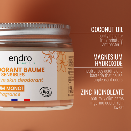 Deodorant for sensitiv hud - Monoï-duft, bikarbonatfri