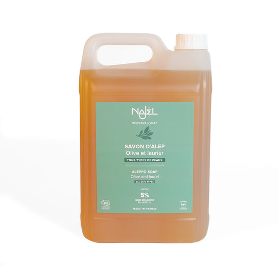 Flytende Alepposåpe 5% Laurbærolje 5 liter